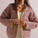 Color-Printing Contrast Color Cute Short Cotton Coat Autumn Winter-Fancey Boutique