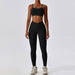 Color-'-1 Bra Trousers High-Grade Black-Thread Abdominal Shaping High Waist Beauty Back Yoga Suit Quick Drying Push up Hip Raise Skinny Workout Exercise Outfit-Fancey Boutique