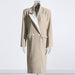 Color-Office Long Trench Coat Fall Lapels Long Sleeve Stitching Large Pocket Double Breasted Coat-Fancey Boutique