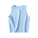 Color-Blue-Korean Simple Solid Color Round Neck Top Elegant Women Clothing Spring Arrival Slim Fit Short Sweater-Fancey Boutique