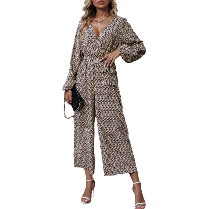 Color-Women Spring Autumn Lady Noble One Piece Long Sleeves Trousers-Fancey Boutique