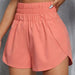 Color-Spring Summer Ladies High Waist Elastic Loose Sports Casual Women Shorts-Fancey Boutique