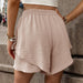 Color-Summer High Waist Solid Color Layered Women Shorts-Fancey Boutique