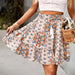 Color-Bohemian Holiday Skirt Summer New Pattern Print Umbrella Skirt Wild Women Tiered Patchwork Matching Skirt-Fancey Boutique