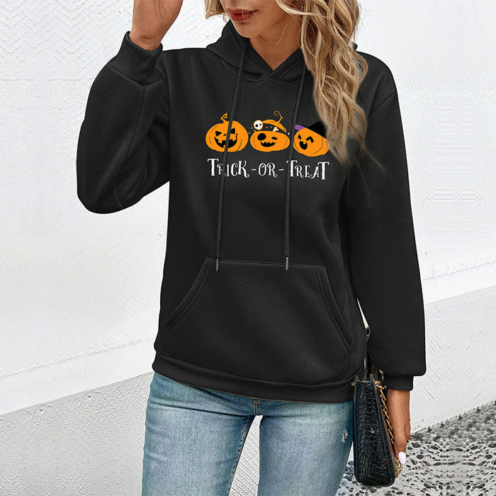 Color-Autumn Women Clothing Halloween Printed Sweater-Fancey Boutique