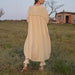 Color-Double Layer Gauze Dress Korean Women Dressing Gown Loose Casual Wooden Ear Stitching Niche Nightdress-Fancey Boutique