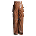 Color-Unique Design Trousers Autumn High Waist Large Pocket Faux Leather Straight Leg Pants Profile Women-Fancey Boutique