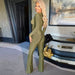 Color-Wearable Women Clothing Nazada V neck Long Sleeve Sexy Cutout Stretch Jumpsuit Women-Fancey Boutique