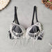 Color-Rhinestone Tassel Bead Small Bra Super Short Sexy Top Top Thin Bottom Thick Shaping Bra Outer Wear Nightclub Wrapped Chest-Fancey Boutique