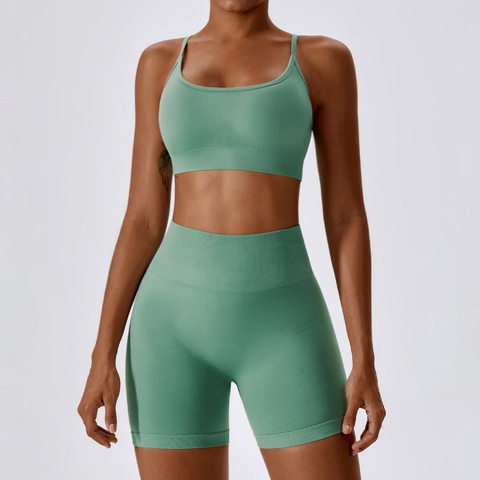 Color-Green-9-High Strength Beauty Back Seamless Yoga Clothes Women Tight Sports Underwear Running Fitness Yoga Suit-Fancey Boutique