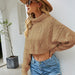 Color-Autumn Winter Solid Color Turtleneck Pullover Knitwear Short Twisted Loose Knitted Sweater-Fancey Boutique