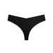 Color-Black-One Piece Seamless T Back Women Ice Silk Sexy Cotton Stall Sports T Type Pants Invisible Briefs-Fancey Boutique