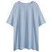 Color-Blue-All Cotton T shirt Women Summer Loose Korean T shirt Brushed Cotton Couple Top-Fancey Boutique
