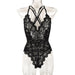 Color-Sexy Jumpsuit Spring Lace Criss Cross Sexy Backless Sexy Jumpsuit-Fancey Boutique