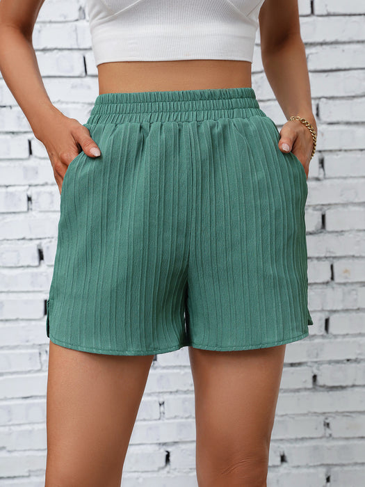 Color-Simple Wide Leg Shorts-Fancey Boutique