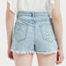 Color-Women Summer High Waist Spot Denim Shorts Ripped Casual Pants-Fancey Boutique