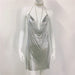 Color-Silver-Metallic Coated fabric Women Clothing Metal Sequ Dress Sexy Sweet Spicy Dress Rhinestone Cami Dress Women-Fancey Boutique