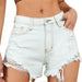 Color-Shorts Women Sexy Ripped Frayed Shorts Pants-Fancey Boutique