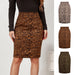 Color-Autumn Winter Smiley Face Leopard Suede Skirt Women Sexy High Waist Printed Midi Skirt Women Clothing-Fancey Boutique