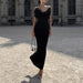 Color-Graceful Tube Top Dress Ostrich Feather Slim Fit Patchwork Slimming Sheath Dress Women-Fancey Boutique
