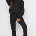 Color-Black-Autumn Winter Solid Color round Neck Pullover Women Casual Long Sleeve Sweater Suit-Fancey Boutique