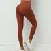 Color-Warm Brown-Outdoor Running Fan Shaped Fitness Pants Women Breathable Quick Drying Track Pants Peach Hip Raise Skinny Yoga Pants-Fancey Boutique