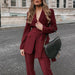 Color-autumn New Fashion Suit Two-Piece Set Blazer-Fancey Boutique