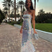 Color-Summer High-End Sequined Light Luxury Strap Dress Cocktail Host Annual Meeting Dress Women-Fancey Boutique