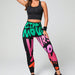 Color-Graffiti Printing Yoga Pants Tight Seamless High Waist Hip Lift Quick Drying Nude Feel Breathable Sports Fitness Yoga Pants Yoga Pants-Fancey Boutique