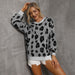 Color-Autumn Sweater Personality Leopard Print Autumn Winter Women Sweater-Fancey Boutique