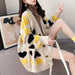 Color-Loose Lazy Sweater Coat for Women Autumn Winter Thickening Korean Fashionable Long Sweater Cardigan-Fancey Boutique