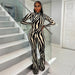 Color-Autumn Winter Women Clothing Sexy Backless Vintage Stripe Slim Fit Micro Pull Jumpsuit-Fancey Boutique