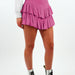 Color-Magenta-Fashionable Plain Women Clothing Summer Fashionable Pleated Skirt Sexy Sexy Lotus Leaf Skirt-Fancey Boutique