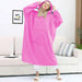 Color-Coral Red-Couple Nightgown Double Sided Flannel Extended Hooded Pajamas Women Nightdress Pajamas Pajamas-Fancey Boutique