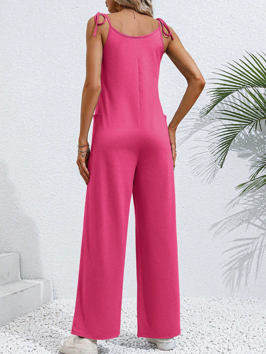 Color-Women Clothing Summer Sleeveless Suspender Jumpsuit-Fancey Boutique