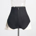 Color-Summer High Waist Black Sexy Shorts Slimming Contrast Color Casual Straight Shorts-Fancey Boutique