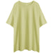 Color-Yellow-All Cotton T shirt Women Summer Loose Korean T shirt Brushed Cotton Couple Top-Fancey Boutique