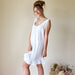 Color-French Autumn Light Luxury Sweet White Sleeveless Maxi Dress Maxi Dress Home Wear for Women-Fancey Boutique