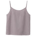 Color-Round Neck Gray Purple-Cotton Linen Sleeveless Vest Summer Women Clothing Niche Loose Fitting V Neck Sleeveless Inner Match Bottoming Shirt Outerwear Top-Fancey Boutique