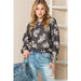 Color-Autumn Loose Pullover Women Personalized Animal Floral Print Long Sleeve Pullover Women-Fancey Boutique