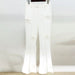 Color-White-Stars Heavy Industry Three-Dimensional Floral Decoration Bootcut 3D Rose Pants Work Pant-Fancey Boutique