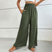 Color-Women Clothing Summer Solid Color Flared Wide Leg Pants-Fancey Boutique