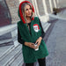 Color-Autumn Winter Women Hooded Sleeveless Loose Casual Christmas Buckle Free Plush Coat-Fancey Boutique