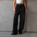 Color-Black Office High Waist Slim Fit Slimming Straight Pants Summer Trousers Women-Fancey Boutique