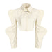 Color-Niche Two-Piece Set Women Spring Vest Shawl Suit Sleeveless Short Shirt Personality Sneaky Design Suit-Fancey Boutique
