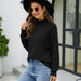 Color-High Collar Knitted Sweater Women Autumn Winter Solid Color Long Sleeve Pullover Knitting Bottoming Shirt-Fancey Boutique