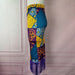 Color-High Waist Print Stitching Tassel Hip Skirt Women Party Skirt Skirt Skirt-Fancey Boutique