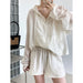 Color-Hooded Tencel Sun Protection Clothing Shorts Two Piece Women Summer Thin Outdoor Sports Casual Set-Fancey Boutique