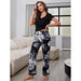 Color-Ladies Home Casual Suit Short Sleeved Trousers Spring Summer Pajamas Delivery-Fancey Boutique