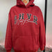 Color-Red-Women Clothing Hoodie Game Letter Graphic Printing plus Velvet Warm Long Sleeve Autumn Winter-Fancey Boutique